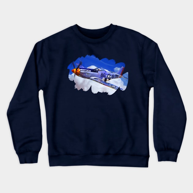 p51 fighter Crewneck Sweatshirt by mangbo